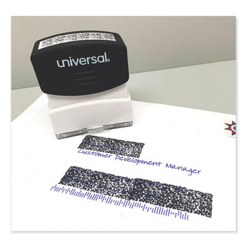 Universal® Security Stamp, Obscures Area 9-16 X 1 11-16, Black freeshipping - TVN Wholesale
